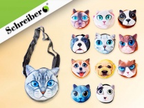 сумочка плюшевая кошки/собаки, 19х14 см, 12 дизайнов в ассортименте