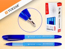 ручка масляная, голубой корпус, цвет чернил - синий