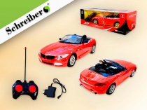 радиоуправляемая игрушка гоночный автомобиль, аккумулятор, зарядное устройство и пульт в комплекте, с подсветкой, 4 модели в ассортименте, в картонной коробке (40х20 см), от 8 лет