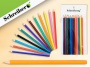 набор трёхгранных цветных карандашей, 12 цветов (рф)