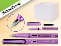 перьевая ручка, 0,5 мм, фиолетовый корпус