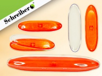 футляр для ручки оранжевый с прозрачной крышкой (рф)