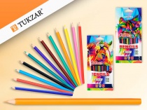 набор цветных карандашей, 12 цветов, трёхгранные (рф