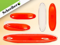 футляр для ручки оранжевый флуоресцентный с прозрачной крышкой (рф)