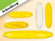 футляр для ручки желтый с прозрачной крышкой (рф)