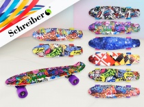 скейтборд, пластиковая платформа, 56х14 см, 6 цветов в ассортименте