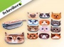 сумочка-косметичка кошка , 19х10,5 см, 12 дизайнов в ассортименте