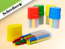 счётные палочки пластиковые, 50шт. цветные (рф)